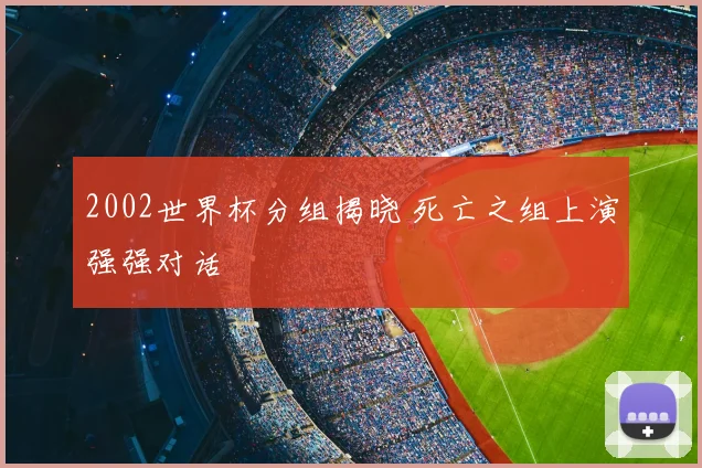 2002世界杯分组揭晓 死亡之组上演强强对话